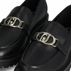 Mocassins en Cuir Cora noirs