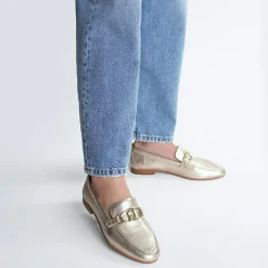 Mocassins en Cuir Emel dorés