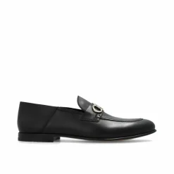 Mocassins en cuir Gin noirs