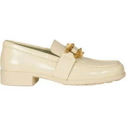 Mocassins en Cuir Monsieur écrus