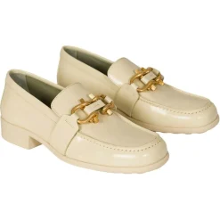 Mocassins en Cuir Monsieur écrus