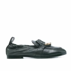 Mocassins en cuir noirs