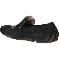 Mocassins en Velours de Cuir Andren marine
