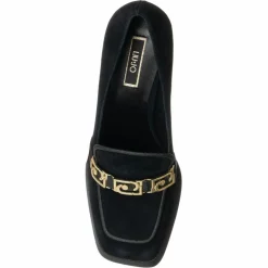 Mocassins en Velours de cuir Nana noirs