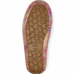 Mocassins fourrés Laine en Velours de Cuir Dakota Spots roses