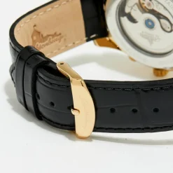 Montre automatique Homme en Cuir Athen noire