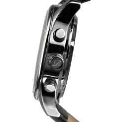 Montre automatique Homme en Cuir Athen noir/argenté