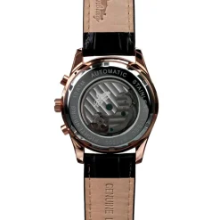 Montre automatique Homme en Cuir Athen noire