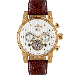 Montre automatique Homme en Cuir Newport marron