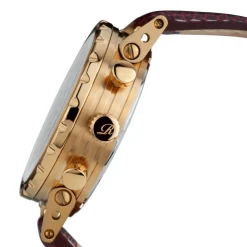 Montre automatique Homme en Cuir Newport marron