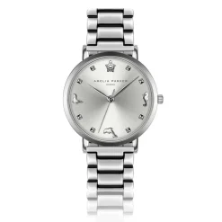 Montre Femme Charm en Acier argentée