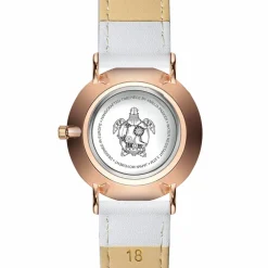 Montre Femme Classique en Cuir blanche