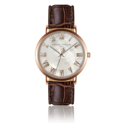 Montre Femme Classique en Cuir marron