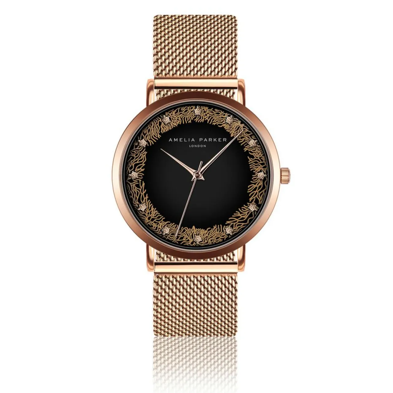 Montre Femme Coral en Acier rose doré