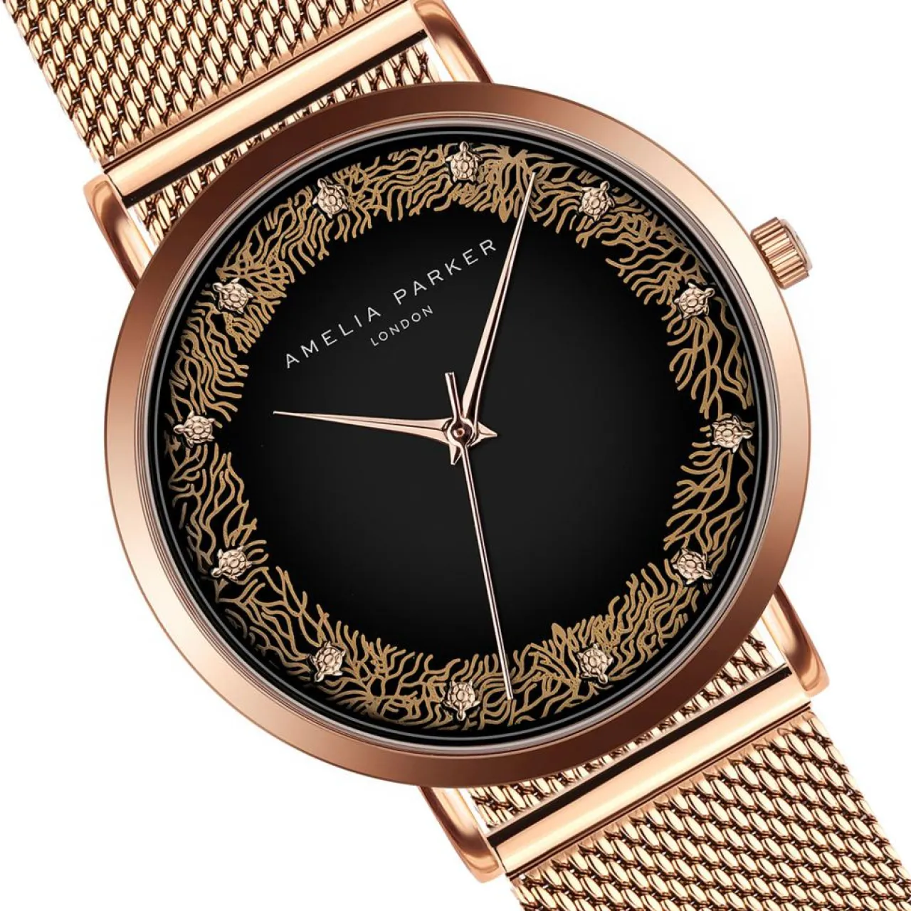 Montre Femme Coral en Acier rose doré
