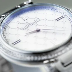 Montre Femme en Acier & cristaux Swarovski Dona argentée