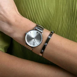 Montre Femme en Acier Capsule Grey argentée