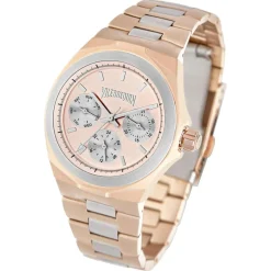 Montre Femme en Acier Chronographe rose doré