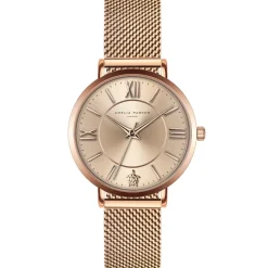 Montre Femme en Acier Petite rose doré