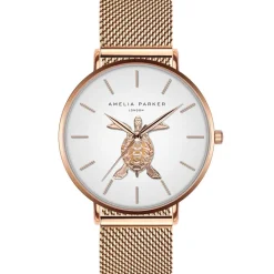 Montre Femme en Acier Rose Turtle rose doré