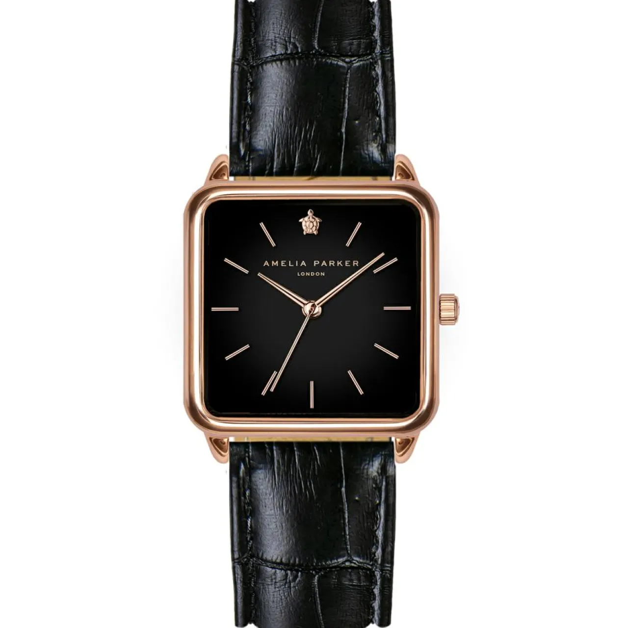 Montre Femme en Cuir Night Plaza noire