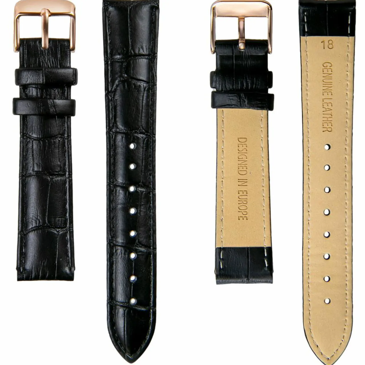 Montre Femme en Cuir Night Plaza noire