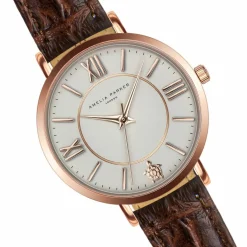 Montre Femme en Cuir Petite Classique marron