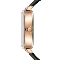 Montre Femme Gold Plaza en Cuir noire