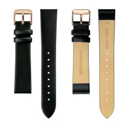 Montre Femme Gold Plaza en Cuir noire