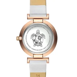 Montre Femme Gold Shore en Cuir blanche