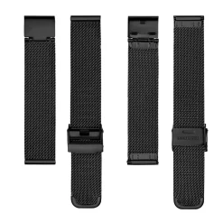 Montre Femme Grand Noir en Acier noire