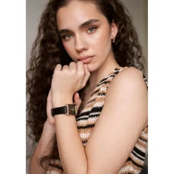 Montre Femme Joyful Journey en Cuir noire