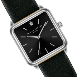 Montre Femme Night Voyage en Cuir noire