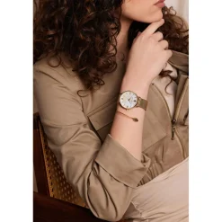 Montre Femme Pearl of the Sea en Acier dorée