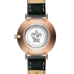 Montre Femme Petite Classique en Cuir noire