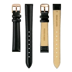 Montre Femme Petite Classique en Cuir noire