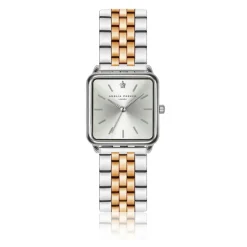 Montre Femme Plaza en Acier rose doré/argenté