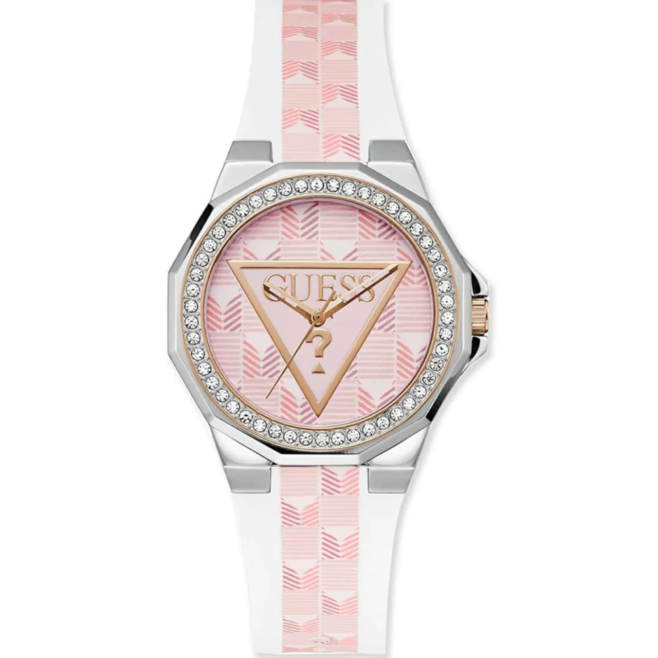 Montre Femme Resort en Cuir blanc/rose