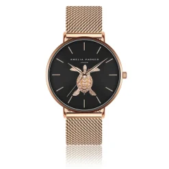 Montre Femme Sea Turtle en Acier rose doré
