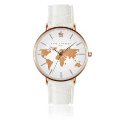 Montre Femme Vacation en Cuir blanche