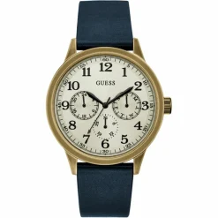 Montre Homme Boulder en Cuir bleue