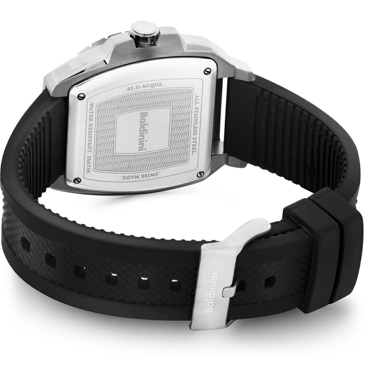 Montre Homme en Caoutchouc Acqua noire