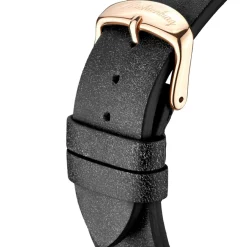 Montre Homme en Cuir Burbank noire