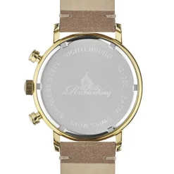 Montre Homme en Cuir Burbank marron/doré