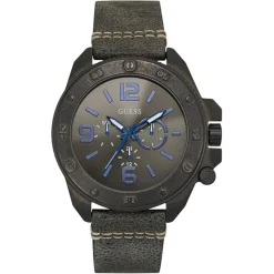 Montre Homme en Cuir grise