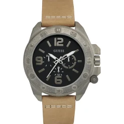 Montre Homme en PU & Cuir beige