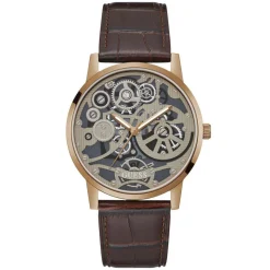 Montre Homme Gadget en Cuir marron