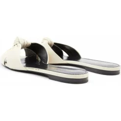 Mules en Cuir écrues