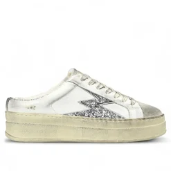 Mules en Cuir Deluxe blanc