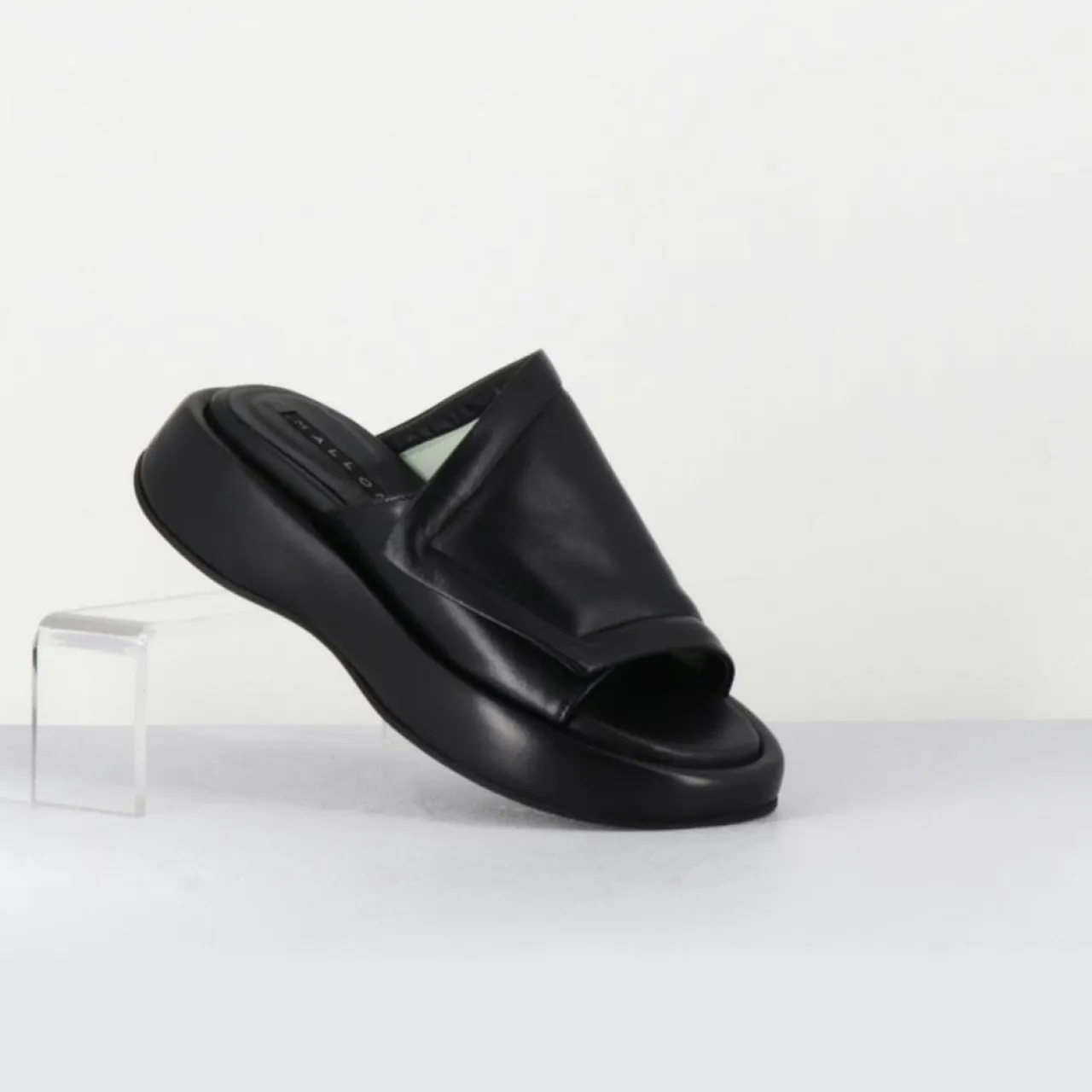 Mules en Cuir Rombo noires